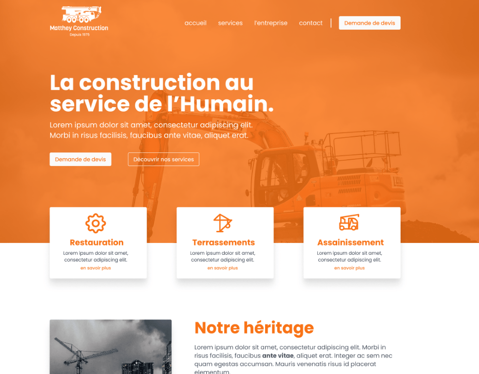 Website Design mockup